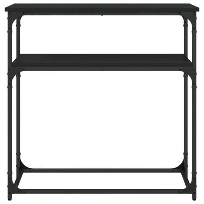 Console Table Black 75x35.5x75 cm Engineered Wood