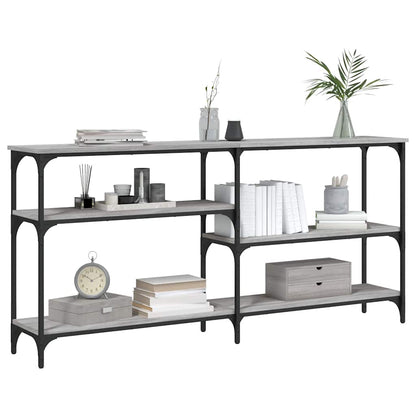 Console Table Grey Sonoma 160x29x75 cm Engineered Wood