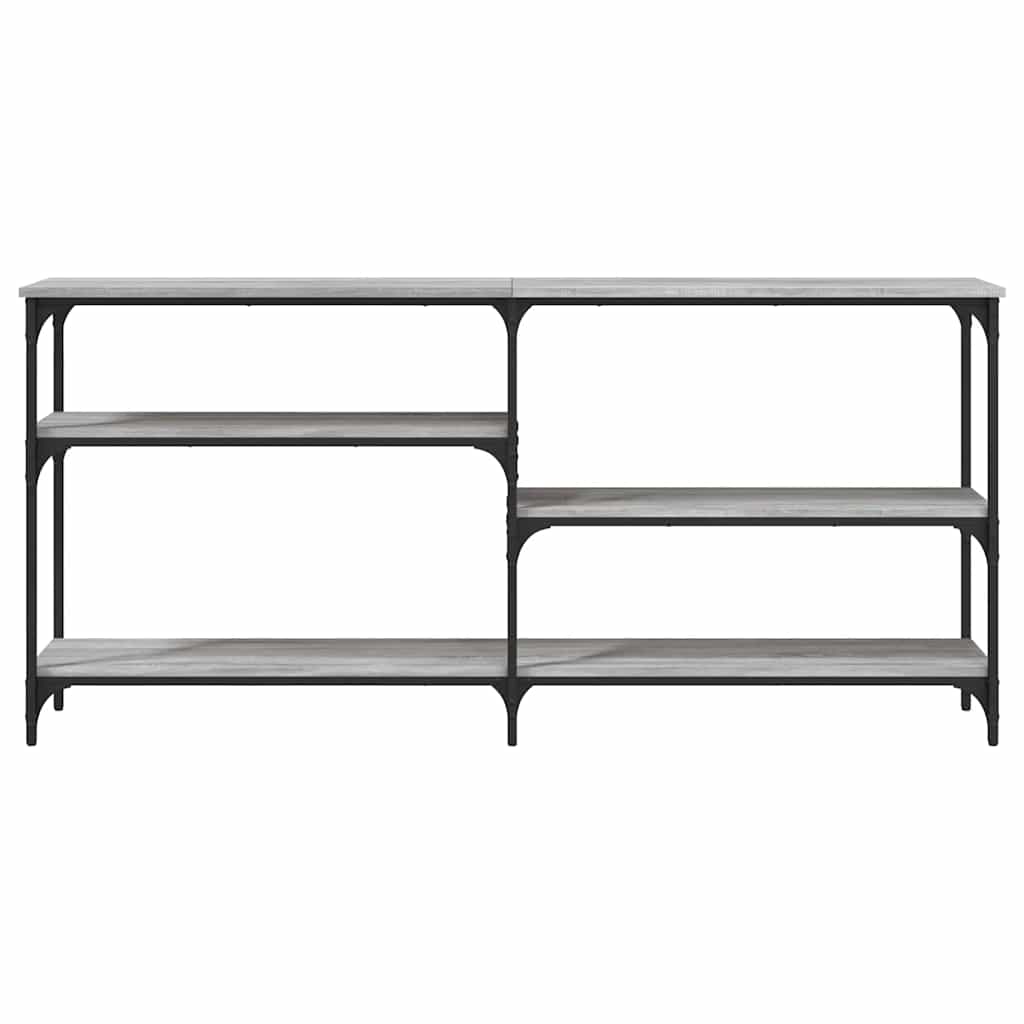 Console Table Grey Sonoma 160x29x75 cm Engineered Wood