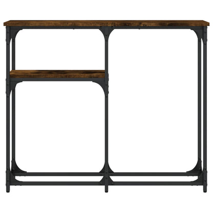 Console Table Smoked Oak 90x22,5x75 cm Engineered Wood