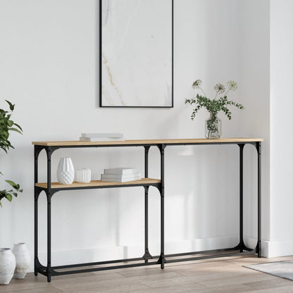 Console Table Sonoma Oak 145x22.5x75 cm Engineered Wood