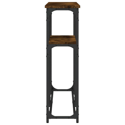 Console Table Smoked Oak 145x22,5x75 cm Engineered Wood