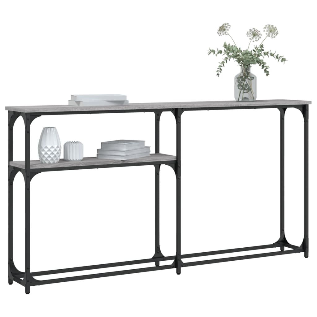 Console Table Grey Sonoma 145x22,5x75 cm Engineered Wood