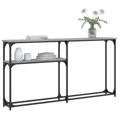 Console Table Grey Sonoma 145x22,5x75 cm Engineered Wood