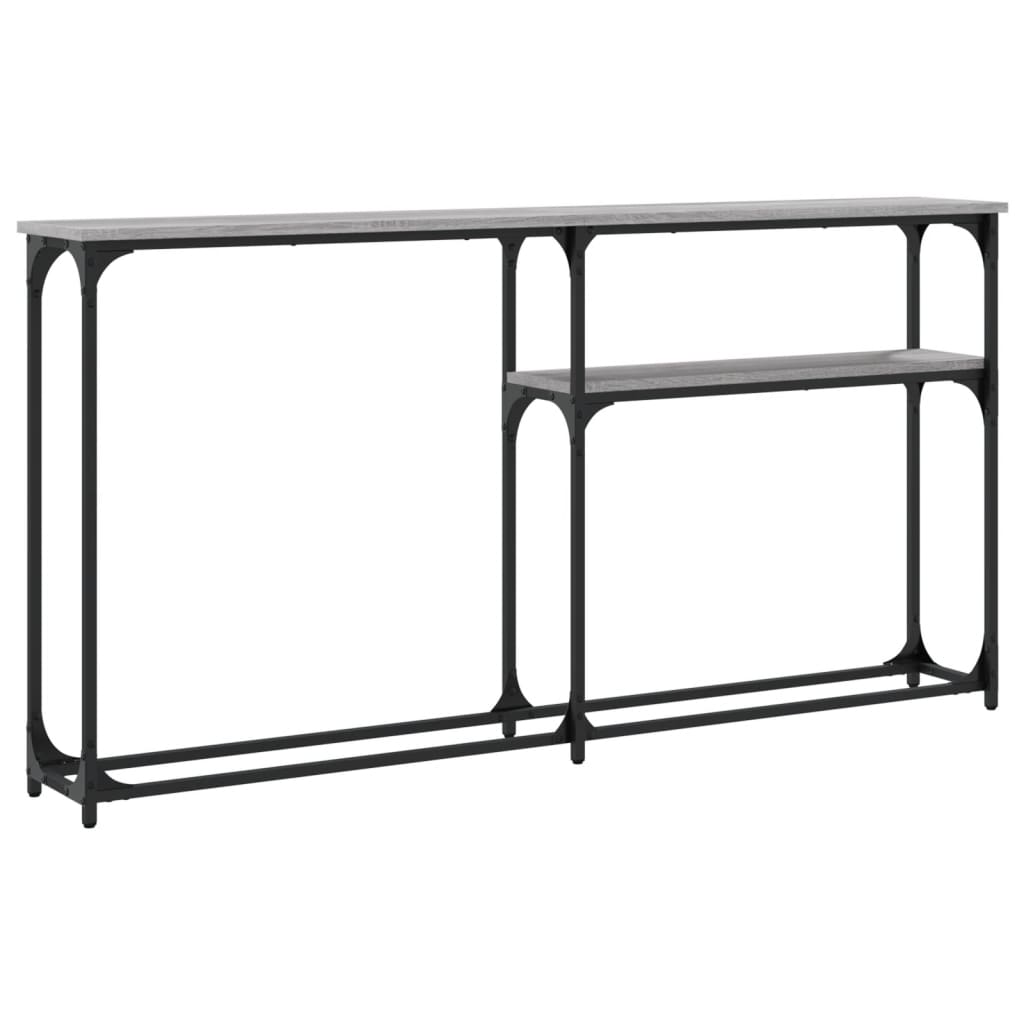 Console Table Grey Sonoma 145x22,5x75 cm Engineered Wood