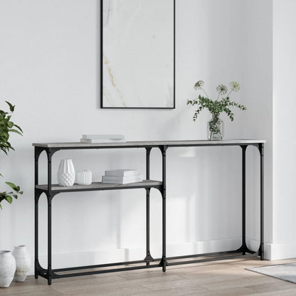 Console Table Grey Sonoma 145x22,5x75 cm Engineered Wood