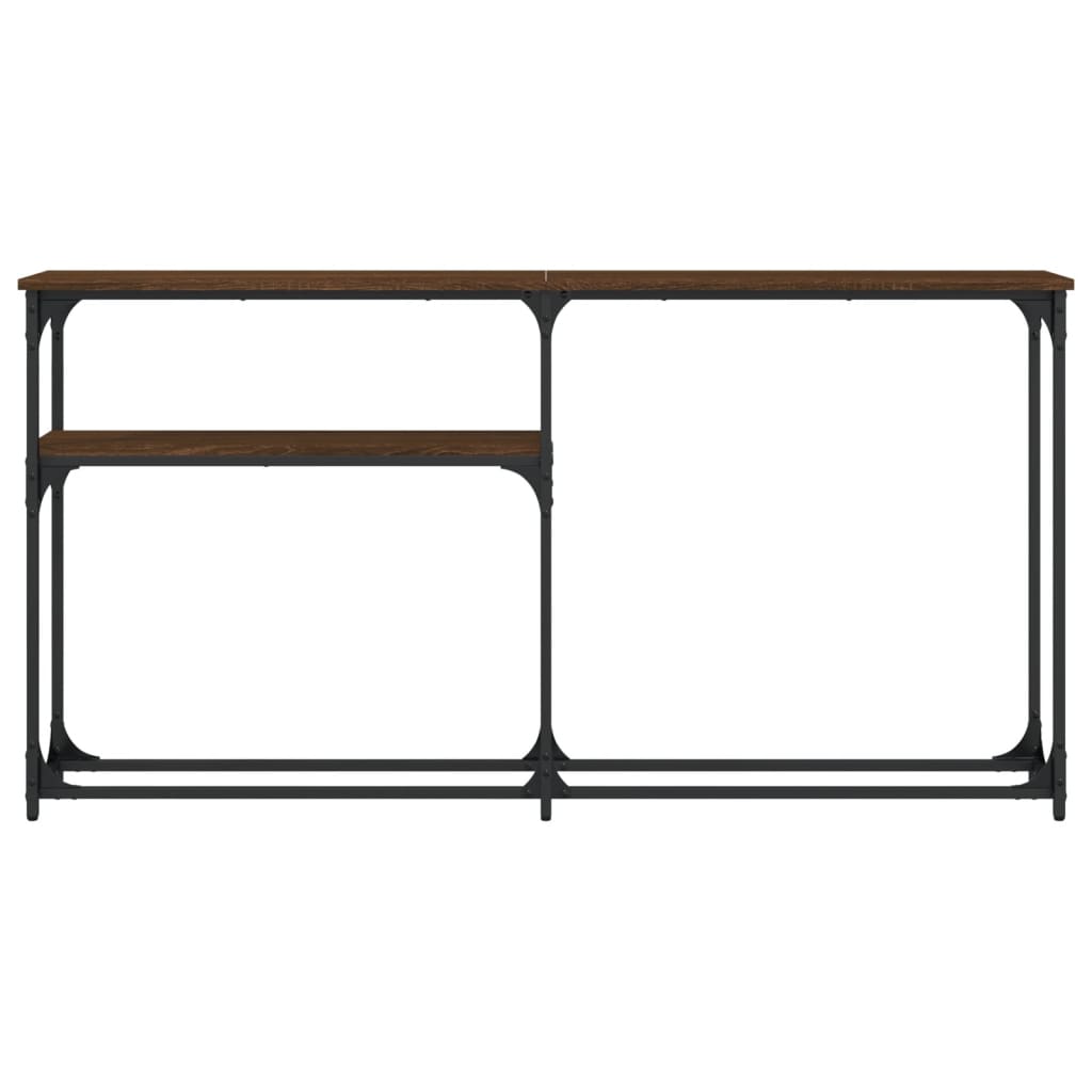 Console Table Brown Oak 145x22,5x75 cm Engineered Wood