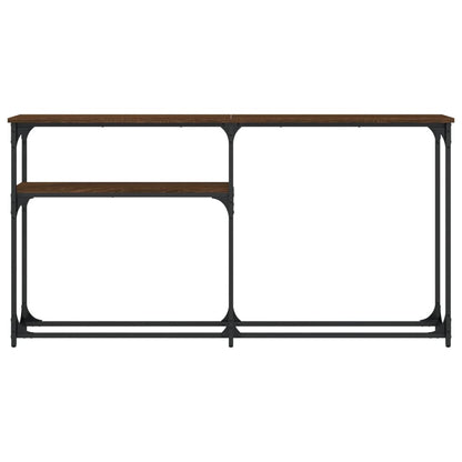 Console Table Brown Oak 145x22,5x75 cm Engineered Wood
