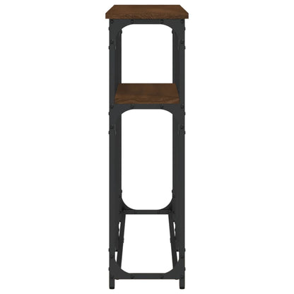 Console Table Brown Oak 145x22,5x75 cm Engineered Wood