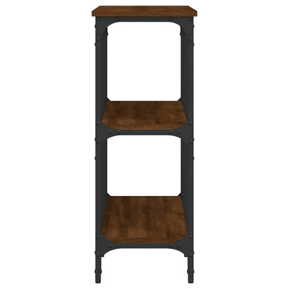Console Table Brown Oak 100x29x75 cm Engineered Wood