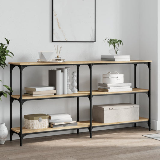 Console Table Sonoma Oak 150x29x75 cm Engineered Wood