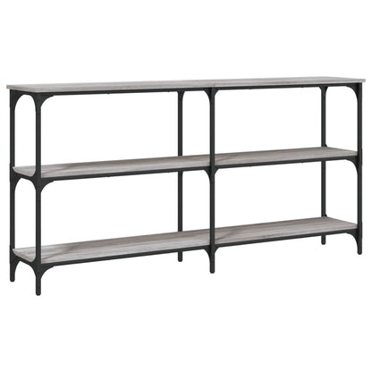 Console Table Grey Sonoma 150x29x75 cm Engineered Wood