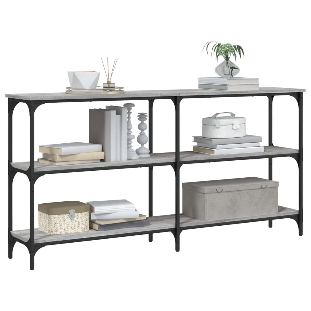 Console Table Grey Sonoma 150x29x75 cm Engineered Wood