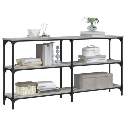 Console Table Grey Sonoma 150x29x75 cm Engineered Wood
