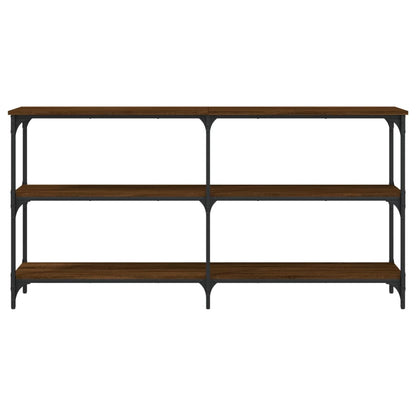 Console Table Brown Oak 150x29x75 cm Engineered Wood