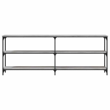 Console Table Grey Sonoma 200x29x75 cm Engineered Wood