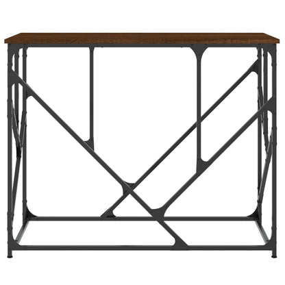 Console Table Brown Oak 100x40x80 cm Engineered Wood