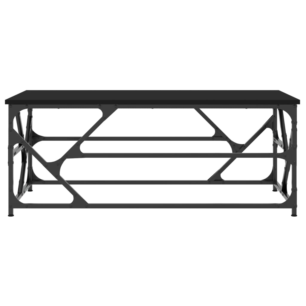 Coffee Table Black 100x50x40 cm Engineered Wood