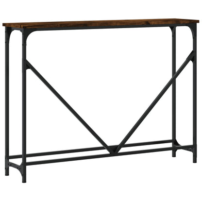 Console Table Smoked Oak 102x22.5x75 cm Engineered Wood