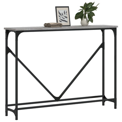 Console Table Grey Sonoma 102x22.5x75 cm Engineered Wood
