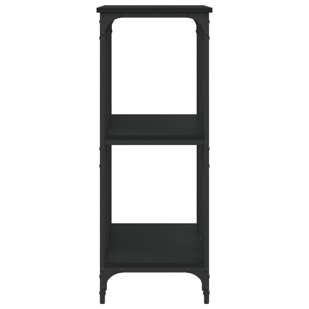 Console Table Black 102x35x90 cm Engineered Wood