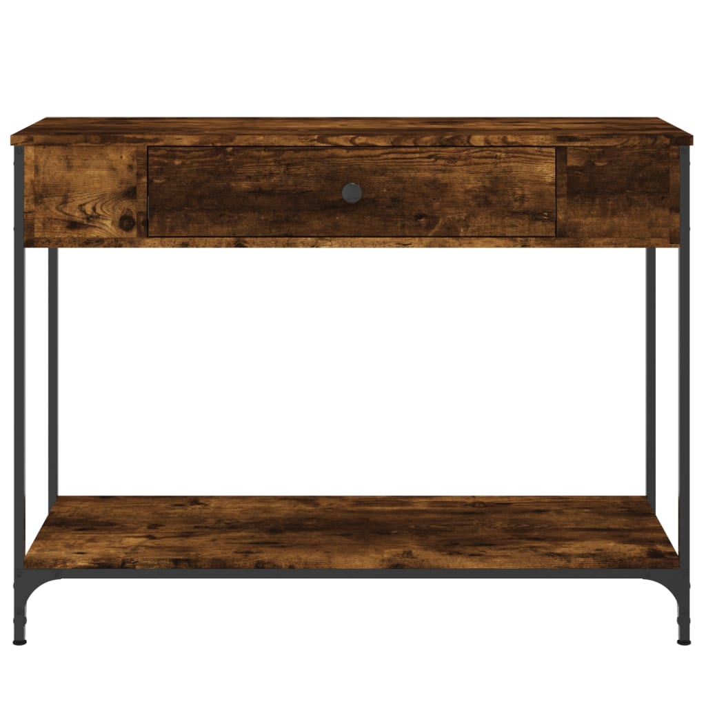 Console Table Smoked Oak 100x34,5x75 cm Engineered Wood