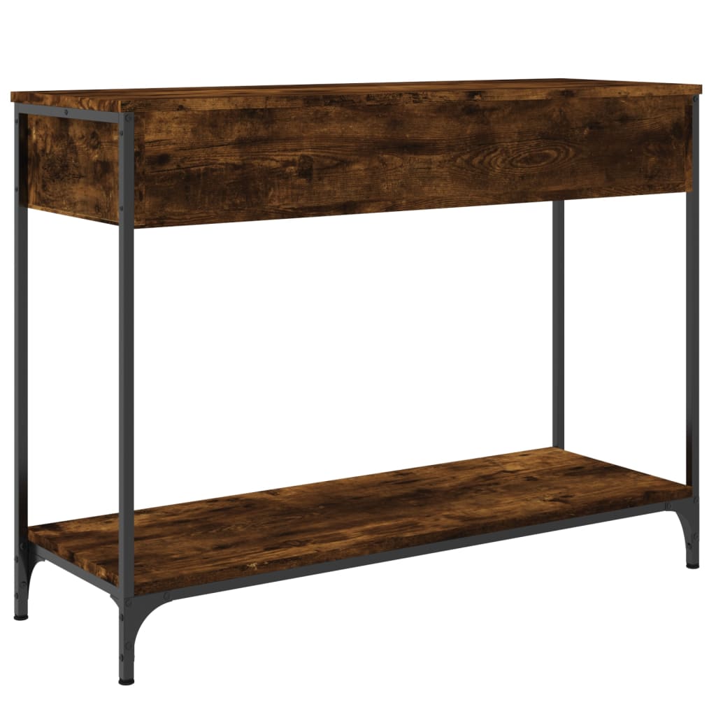 Console Table Smoked Oak 100x34,5x75 cm Engineered Wood