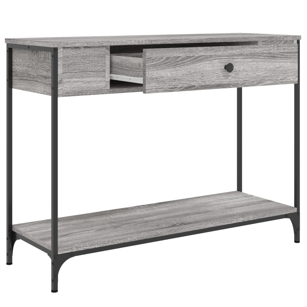 Console Table Grey Sonoma 100x34,5x75 cm Engineered Wood