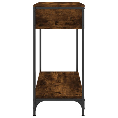 Console Table Smoked Oak 75x34,5x75 cm Engineered Wood