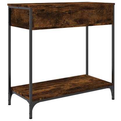 Console Table Smoked Oak 75x34,5x75 cm Engineered Wood