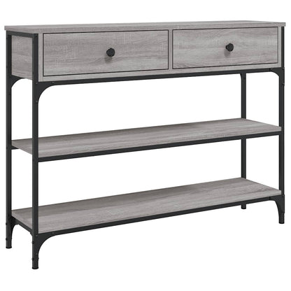 Console Table Grey Sonoma 100x25x75 cm Engineered Wood