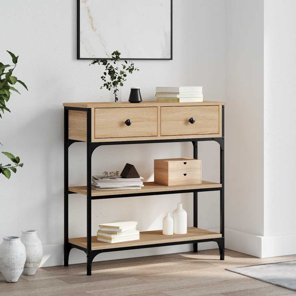 Console Table Sonoma Oak 72,5x25x75 cm Engineered Wood