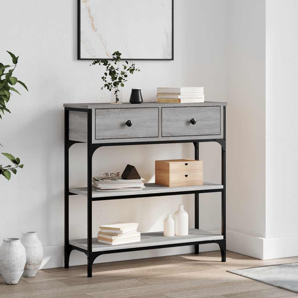 Console Table Grey Sonoma 72,5x25x75 cm Engineered Wood