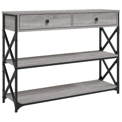 Console Table | Grey Sonoma | Engineered wood | 100x28x75 cm