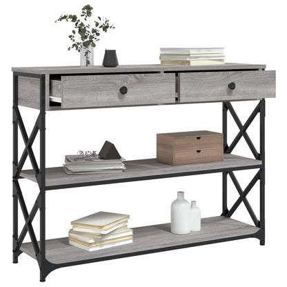 Console Table | Grey Sonoma | Engineered wood | 100x28x75 cm