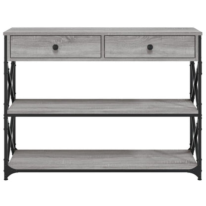 Console Table | Grey Sonoma | Engineered wood | 100x28x75 cm