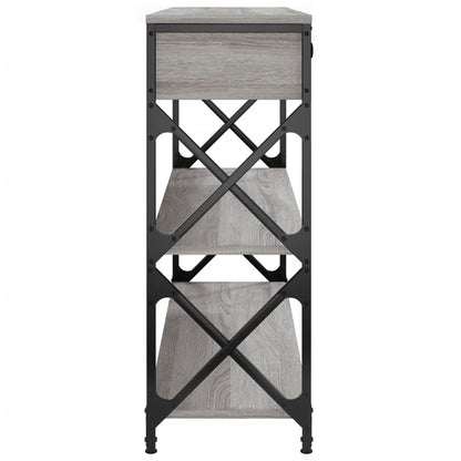 Console Table | Grey Sonoma | Engineered wood | 100x28x75 cm
