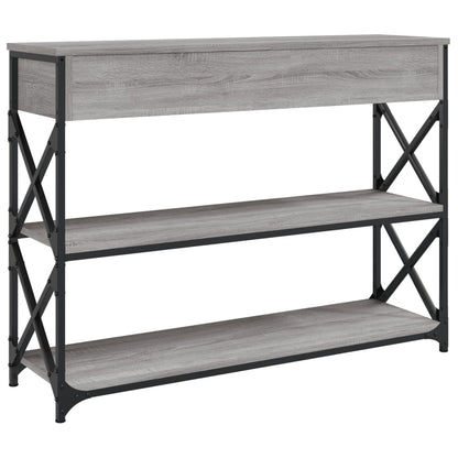 Console Table | Grey Sonoma | Engineered wood | 100x28x75 cm