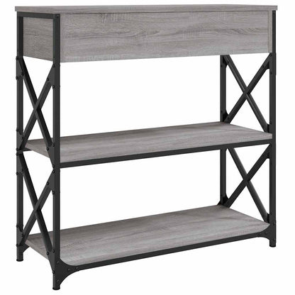 Console Table Grey Sonoma 75x28x75 cm Engineered Wood