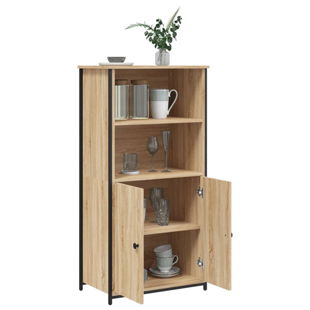 Highboard Sonoma Oak 62x36x121.5 cm Engineered Wood
