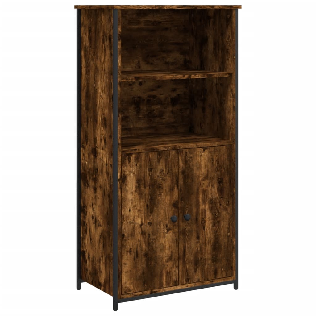 Highboard Smoked Oak 62x36x121.5 cm Engineered Wood