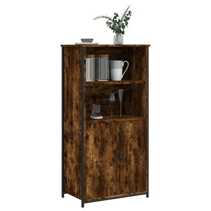 Highboard Smoked Oak 62x36x121,5 cm Engineered Wood