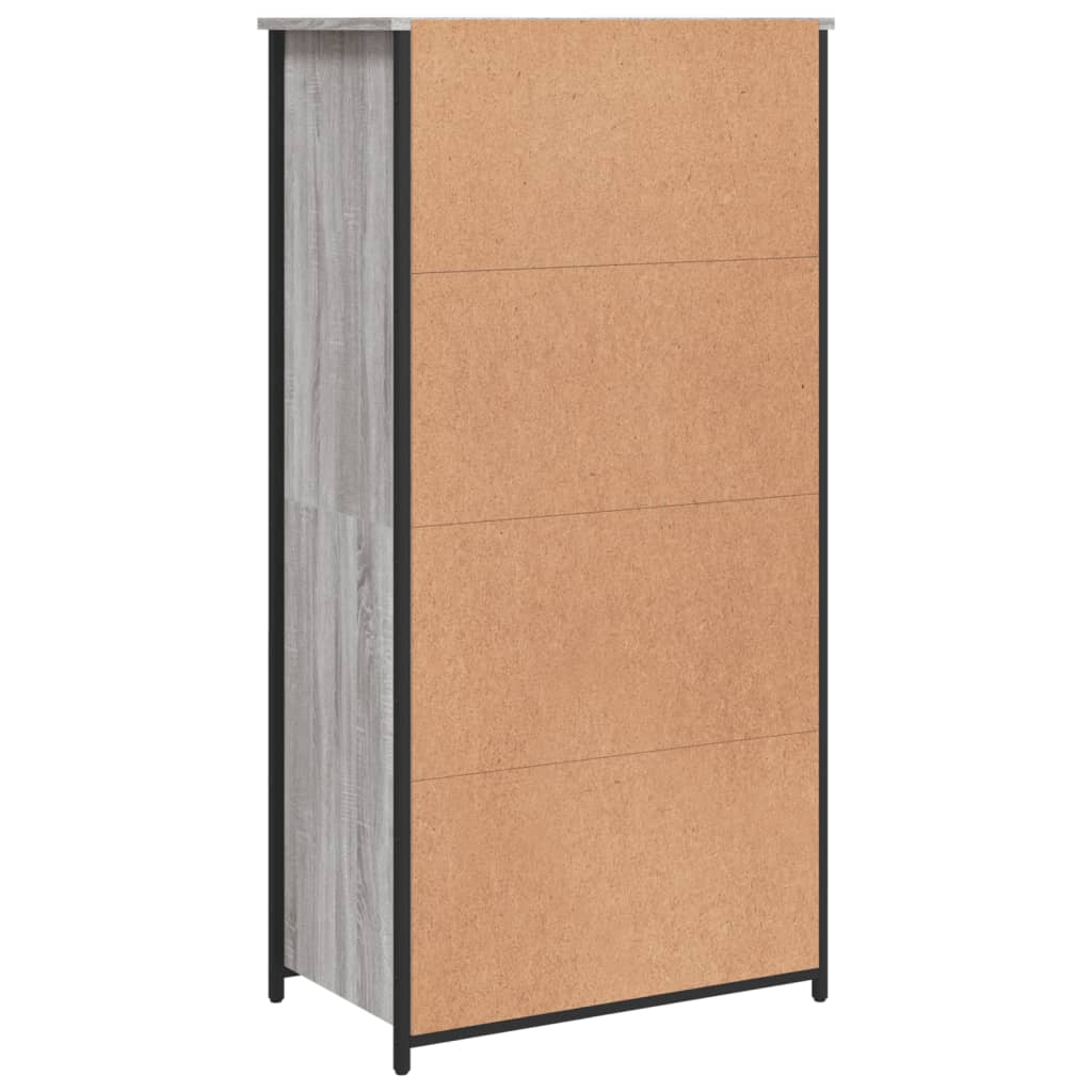 Highboard Grey Sonoma 62x36x121.5 cm Engineered Wood