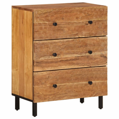 Side Cabinet 60x33x75 cm Solid Wood Acacia