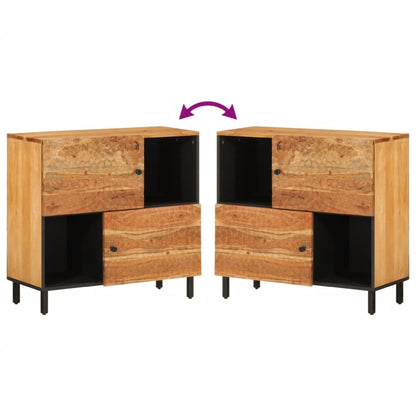 Side Cabinet 80x33x75 cm Solid Wood Acacia
