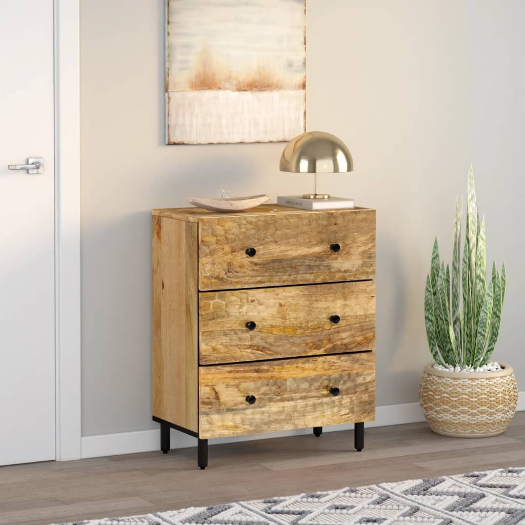 Side Cabinet 60x33x75 cm Solid Wood Mango