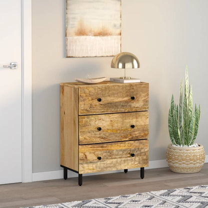 Side Cabinet 60x33x75 cm Solid Wood Mango