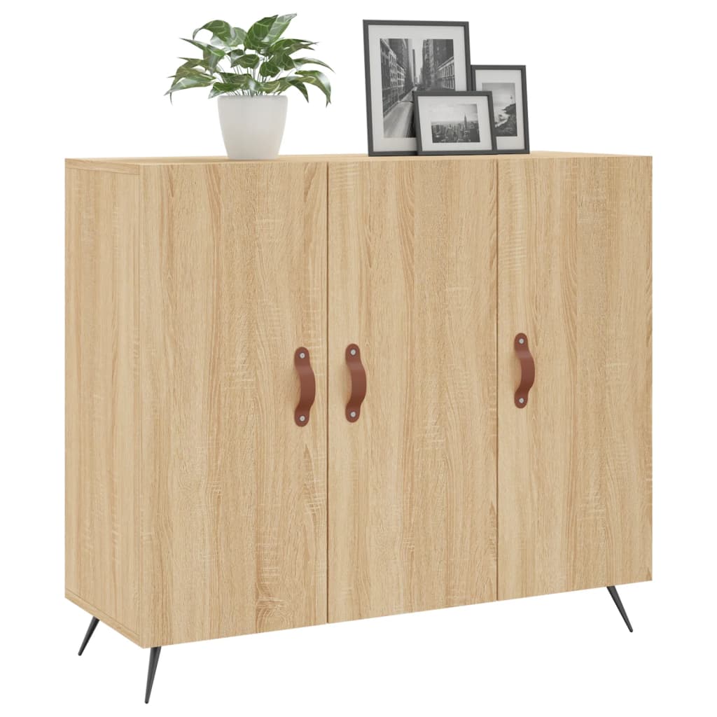 Sideboard Sonoma Oak 90x34x80 cm Engineered Wood