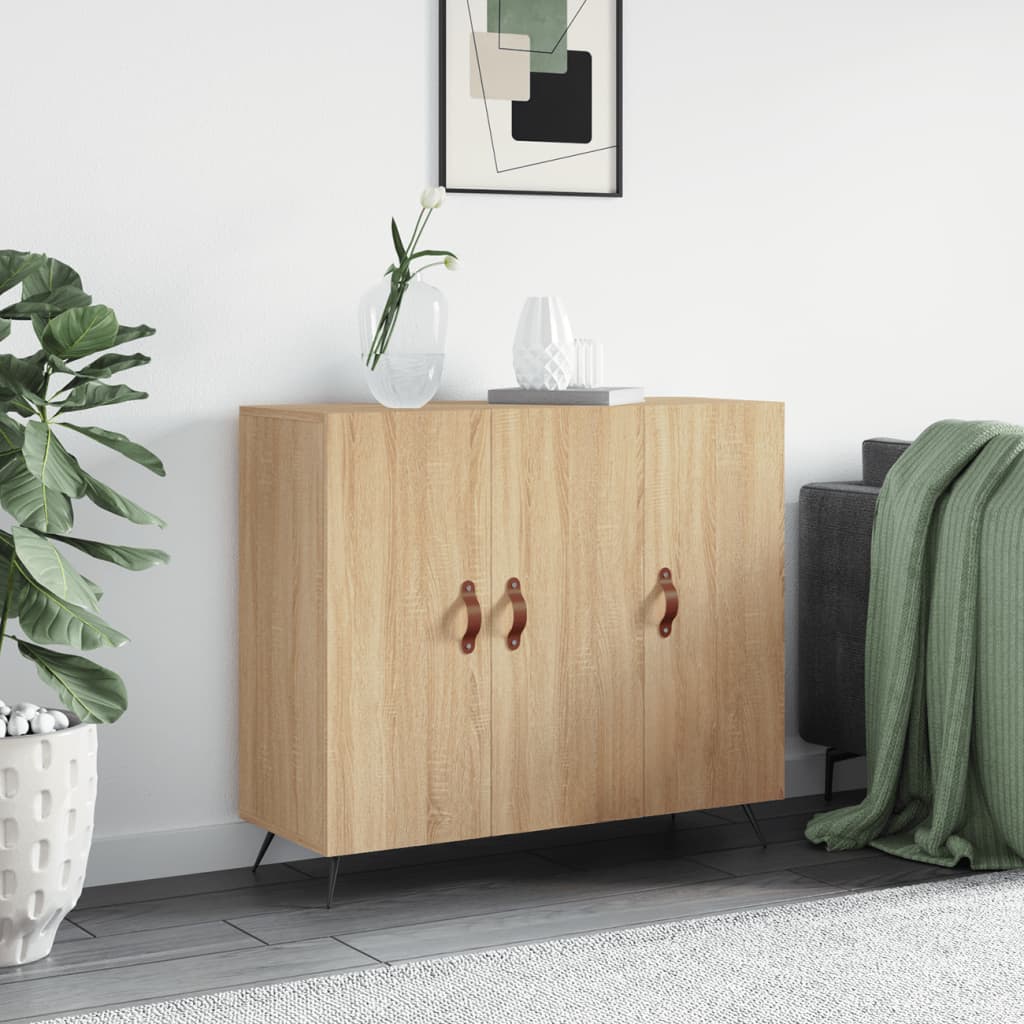 Sideboard Sonoma Oak 90x34x80 cm Engineered Wood