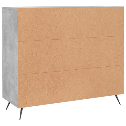 Sideboard Concrete Grey 90x34x80 cm Engineered Wood